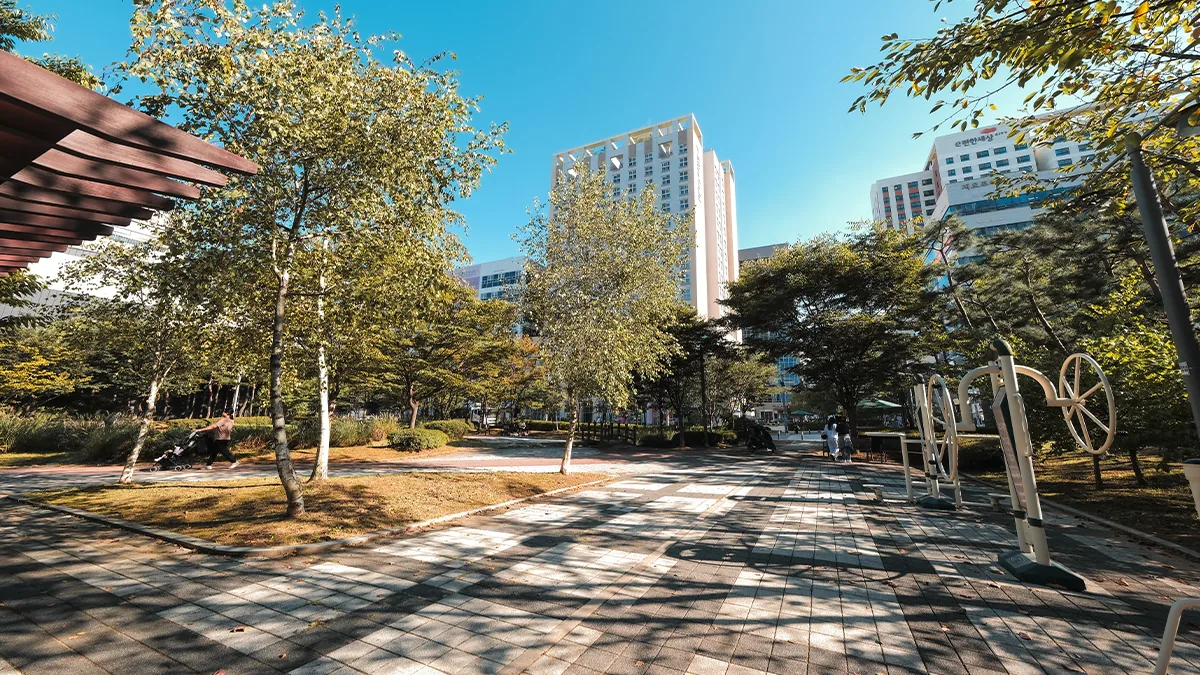 산책로(맞은편), 슬찬한방병원